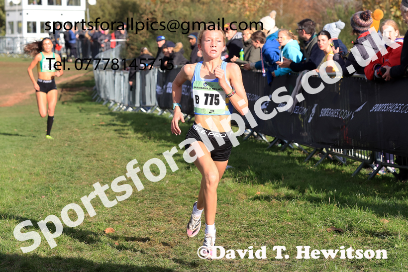 Girls Under-15s 2025 National Cross Country Relays, Berry Hill Park, Mansfield. Photo: David T. Hewitson/Sports for All Pics